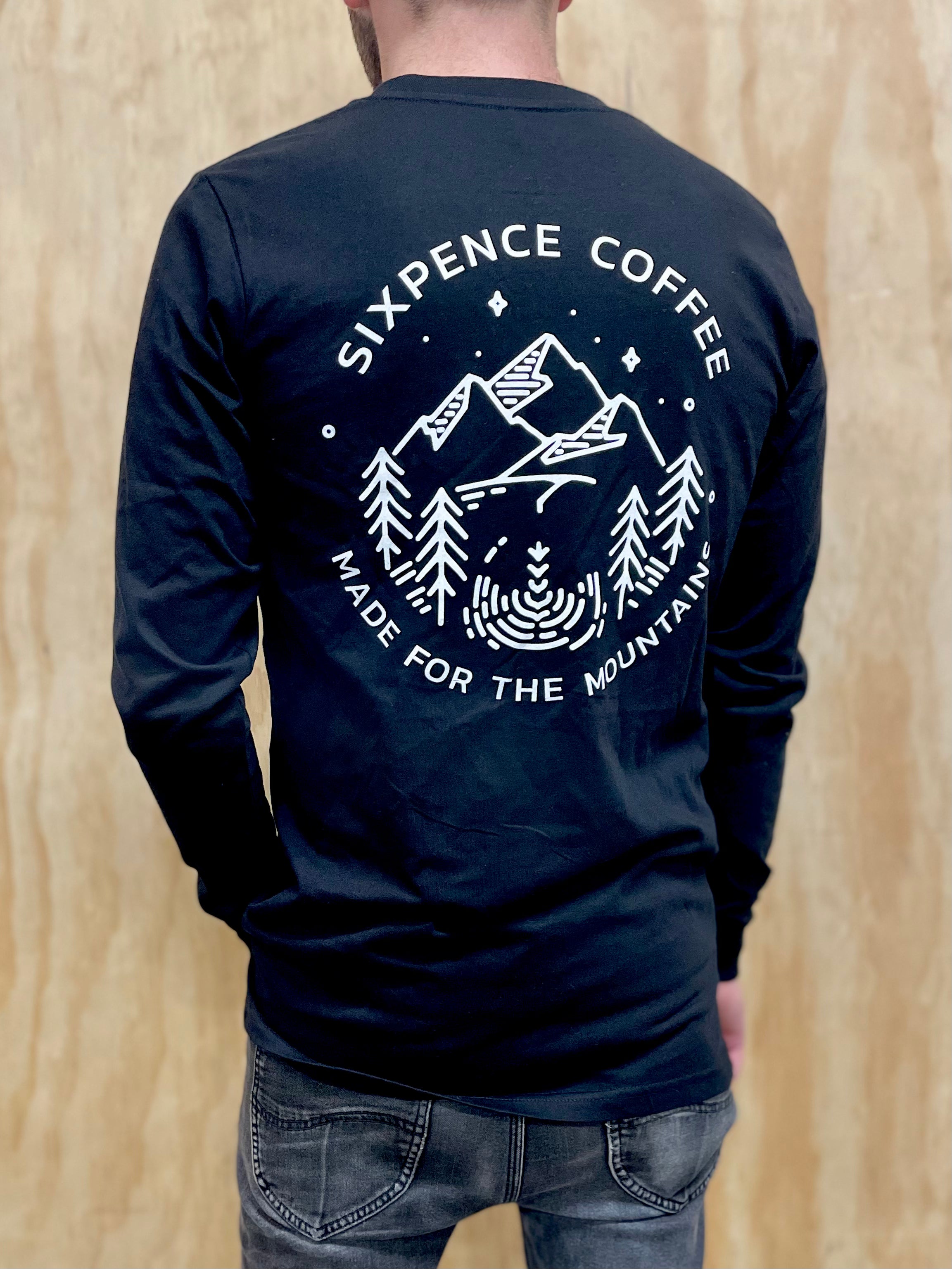 Sixpence Coffee Made for the Mountains Long Sleeve Tee